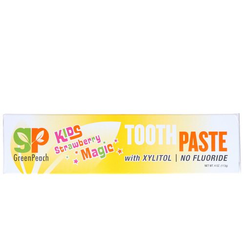 GreenPeach, Kids, Strawberry Magic Toothpaste, 4 oz (113 g) Review