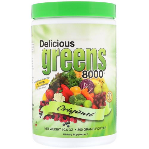 Greens World, Delicious Greens 8000, Original, 10.6 oz (300 g) Powder Review