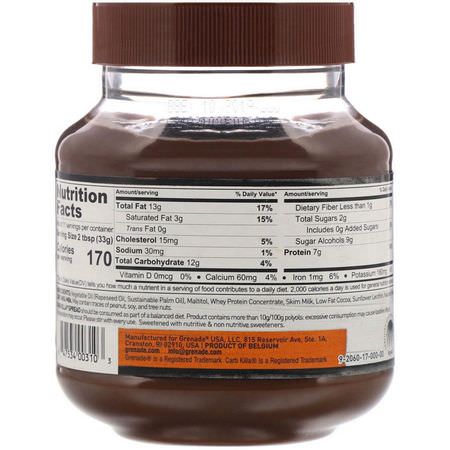 乳清蛋白, 運動營養: Grenade, Carb Killa Protein Spread, Milk Chocolate, 12.7 oz (360 g)