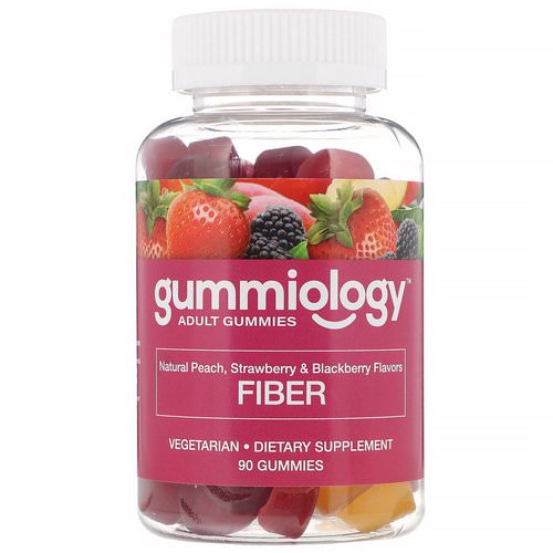 Gummiology, Adult Fiber Gummies, Natural Peach, Strawberry, & Blackberry Flavors, 100 Vegetarian Gummies Review