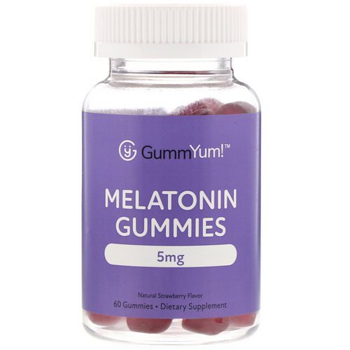 GummYum! Melatonin Gummies, Natural Strawberry Flavor, 2.5 mg, 60 Gummies Review