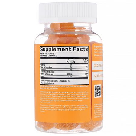 兒童維生素C, 健康: GummYum! Vitamin C Gummies, Natural Tart Orange Flavor, 125 mg, 60 Gummies