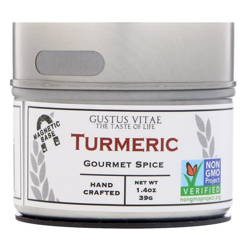Gustus Vitae, Gourmet Spice, Turmeric, 1.4 oz (39 g) Review