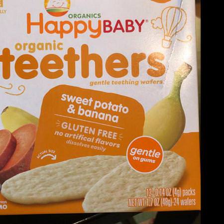 Happy Family Organics Teething Wafers - 磨牙晶片, 兒童餵養, 孩子, 嬰兒