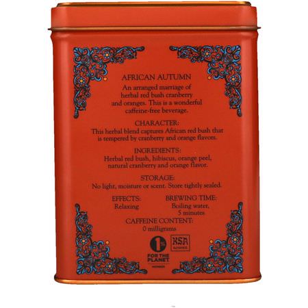 草本茶, 如意寶茶: Harney & Sons, HT Tea Blend, African Autumn, 20 Tea Sachets, 1.4 oz (40 g)