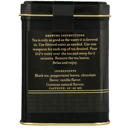 紅茶: Harney & Sons, Black Tea, Chocolate Mint, 4 oz
