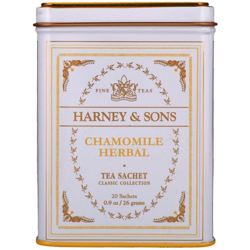Harney & Sons, Fine Teas, Chamomile Herbal, 20 Sachets, 0.9 oz (26 g) Review