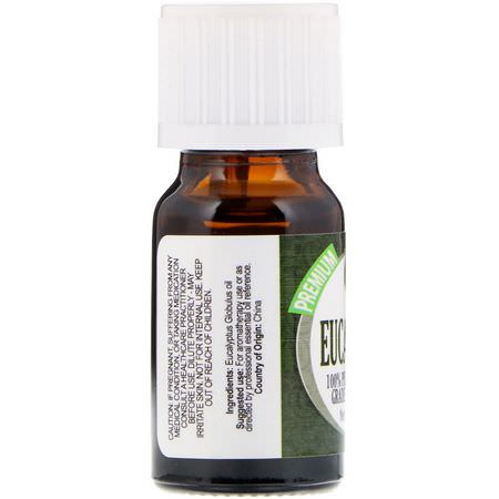 桉樹油, 香精油: Healing Solutions, 100% Pure Therapeutic Grade Essential Oil, Eucalyptus, 0.33 fl oz (10 ml)