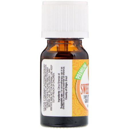 橙油, 精油: Healing Solutions, 100% Pure Therapeutic Grade Essential Oil, Sweet Orange, 0.33 fl oz (10 ml)