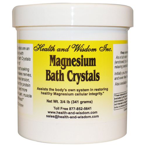Health and Wisdom, Magnesium Bath Crystals, 3/4 lb (341 g) Review