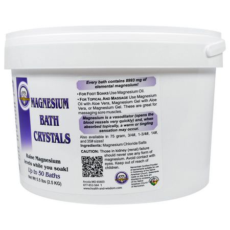 Health and Wisdom Inc Mineral Bath Magnesium - 鎂, 礦物質, 補品, 礦泉浴