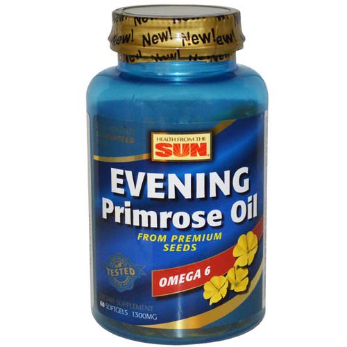 Health From The Sun, Evening Primrose Oil, Omega-6, 1300 mg, 60 Softgels Review