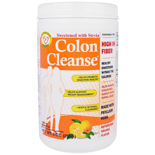 Health Plus, Colon Cleanse, Sweetened with Stevia, Refreshing Orange Flavor, 9 oz (255 g) Review