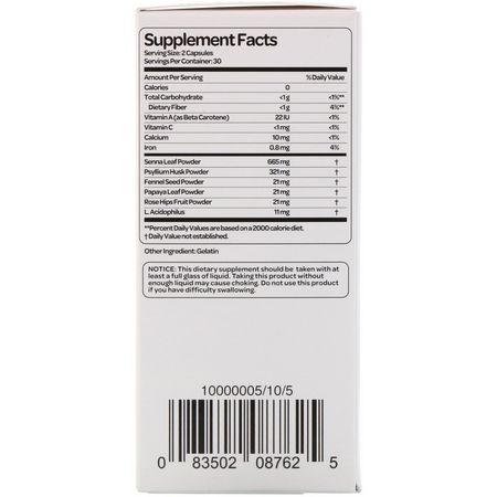 冒號清潔劑, 補充劑: Health Plus, Super Colon Cleanse, 530 mg, 60 Capsules