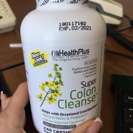 Health Plus, Super Colon Cleanse, 530 mg, 240 Capsules