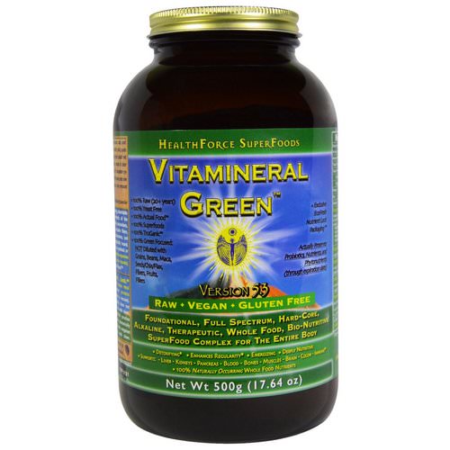 HealthForce Superfoods, Vitamineral Green, Version 5.3, 1.1 lbs (500 g) Review