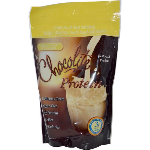HealthSmart Foods, Chocolite Protein, Banana Cream, 14.7 oz (418 g) Review