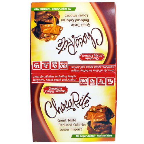 HealthSmart Foods, Chocorite, Chocolate Crispy Caramel, 16 Count, 1,13 oz (32 g) Review