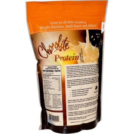 乳清蛋白, 運動營養: HealthSmart Foods, ChocoRite Protein, Peanut Butter, 14.7 oz (418 g)