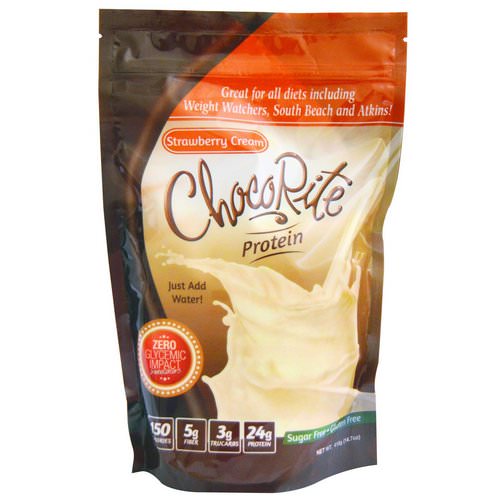 HealthSmart Foods, ChocoRite Protein, Strawberry Cream, 14.7 oz (418 g) Review