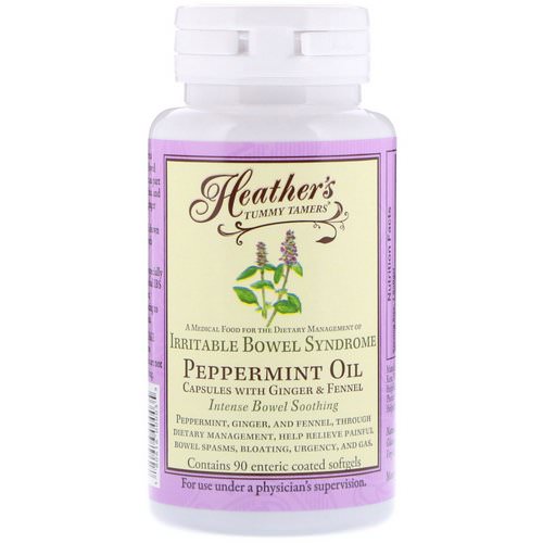 Heather's Tummy Care, Peppermint Oil, Irritable Bowel Syndrome, 90 Enteric Coated Softgels Review