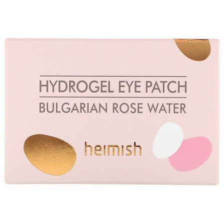 K美容面膜, 果皮: Heimish, Hydrogel Eye Patch, Bulgarian Rose Water, 60 Patches