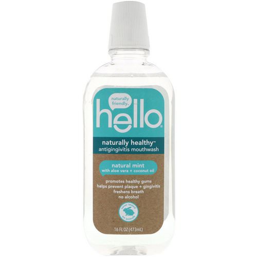 Hello, Naturally Healthy, Antigingivitis Mouthwash, Natural Mint, 16 fl oz (473 ml) Review