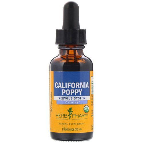 Herb Pharm, California Poppy, 1 fl oz (30 ml) Review