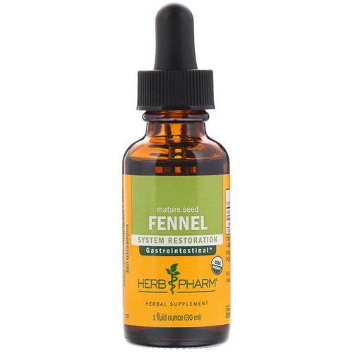 Herb Pharm, Fennel, Mature Seed, 1 fl oz (30 ml) Review