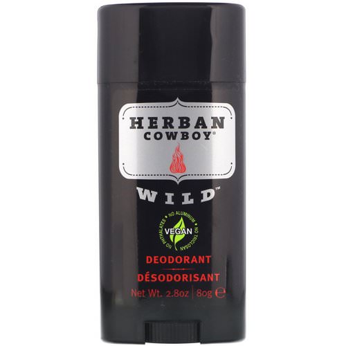 Herban Cowboy, Deodorant, Wild, 2.8 oz (80 g) Review