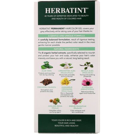 永久, 頭髮顏色: Herbatint, Permanent Haircolor Gel, 4C, Ash Chestnut, 4.56 fl oz (135 ml)