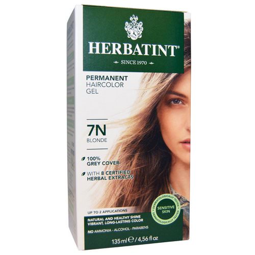 Herbatint, Permanent Haircolor Gel, 7N Blonde, 4.56 fl oz (135 ml) Review