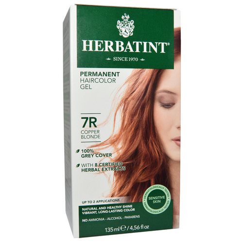 Herbatint, Permanent Haircolor Gel, 7R, Copper Blonde, 4.56 fl oz (135 ml) Review
