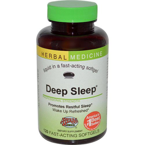 Herbs Etc, Deep Sleep, Alcohol Free, 120 Fast-Acting Softgels Review