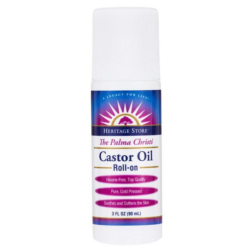 Heritage Store, Castor Oil Roll-On, 3 fl oz (90 ml) Review