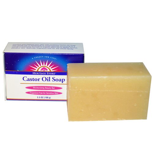 Heritage Store, Castor Oil Soap, Moisturizing Beauty Bar, 3.5 oz (100 g) Review