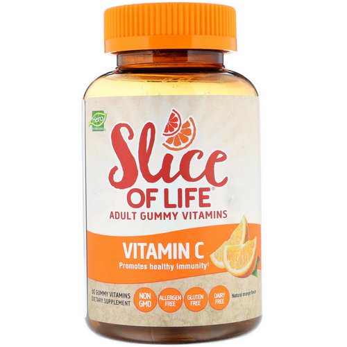 Hero Nutritional Products, Slice of Life, Adult Gummy Vitamins, Vitamin C, Natural Orange Flavor, 60 Gummy Vitamins Review