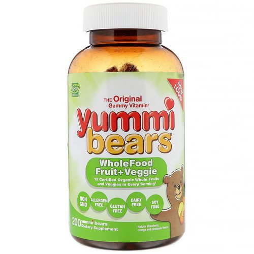 Hero Nutritional Products, Yummi Bears, Wholefood Fruit + Veggie, Natural Strawberry, Orange and Pineapple, 200 Yummi Bears Review