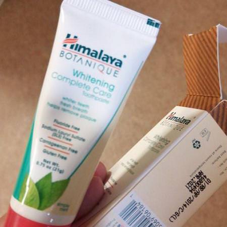 Himalaya, Botanique, Whitening Complete Care Toothpaste, Simply Mint, 5.29 oz (150 g)