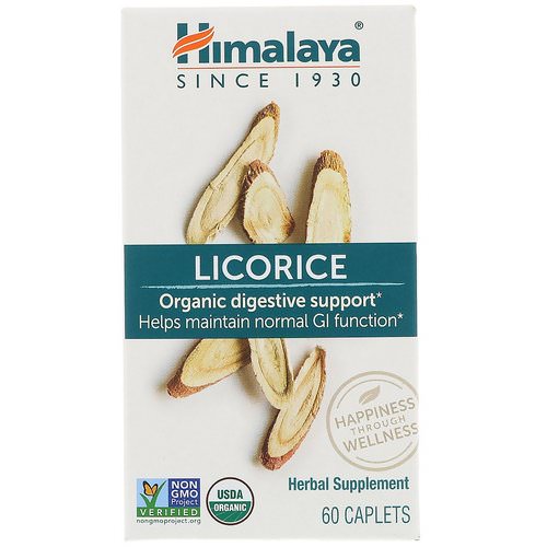 Himalaya, Licorice, Organic Digestive Support, 60 Caplets Review