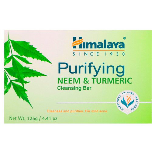 Himalaya, Purifying Cleansing Bar, Neem & Turmeric, 4.41 oz (125 g) Review