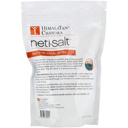 鼻竇沖洗, 鼻腔: Himalayan Institute, Neti Salt, Salt for Nasal Wash, 1.5 lbs (680.3 g)