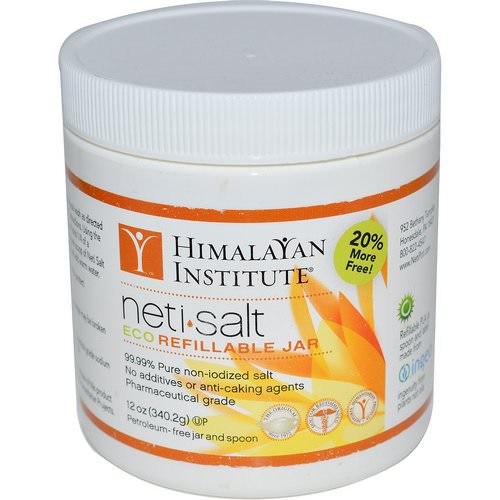 Himalayan Institute, Neti•Salt, Eco Refillable Jar, 12 oz (340.2 g) Review