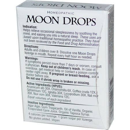 順勢療法, 草藥: Historical Remedies, Moon Drops, 30 Homeopathic Lozenges