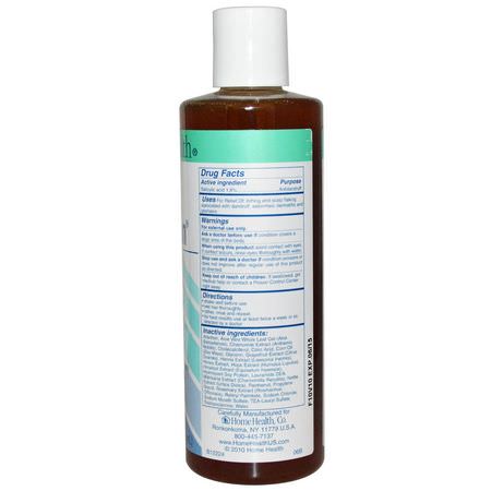 頭皮護理, 頭髮: Home Health, Everclean, Antidandruff Shampoo, Unscented, 8 fl oz (236 ml)