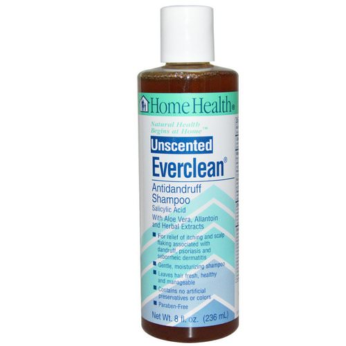 Home Health, Everclean, Antidandruff Shampoo, Unscented, 8 fl oz (236 ml) Review