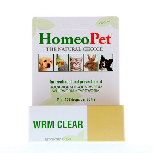 HomeoPet, WRM Clear, 15 ml Review