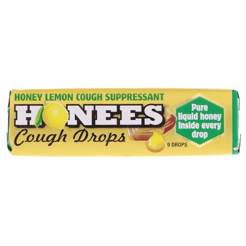 Honees, Honey Lemon Cough Drops, 9 Drops Review