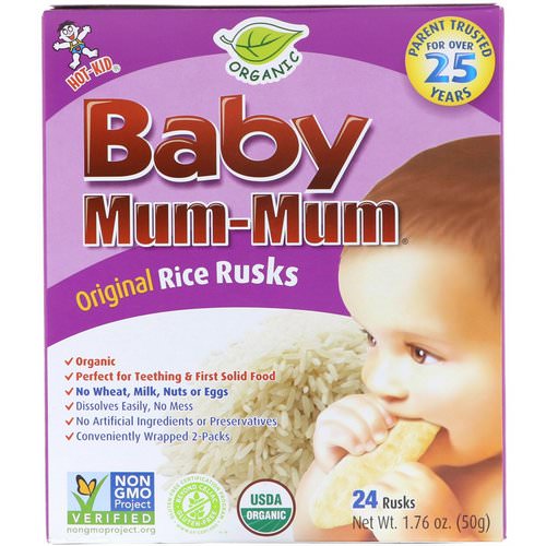 Hot Kid, Baby Mum-Mum, Organic Rice Rusks, 24 Rusks, 1.76 oz (50 g) Review