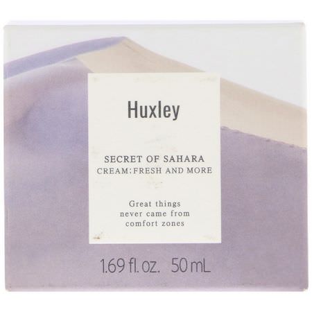 K美容保濕霜, 乳霜: Huxley, Secret of Sahara, Cream: Fresh and More, 1.69 fl oz (50 ml)